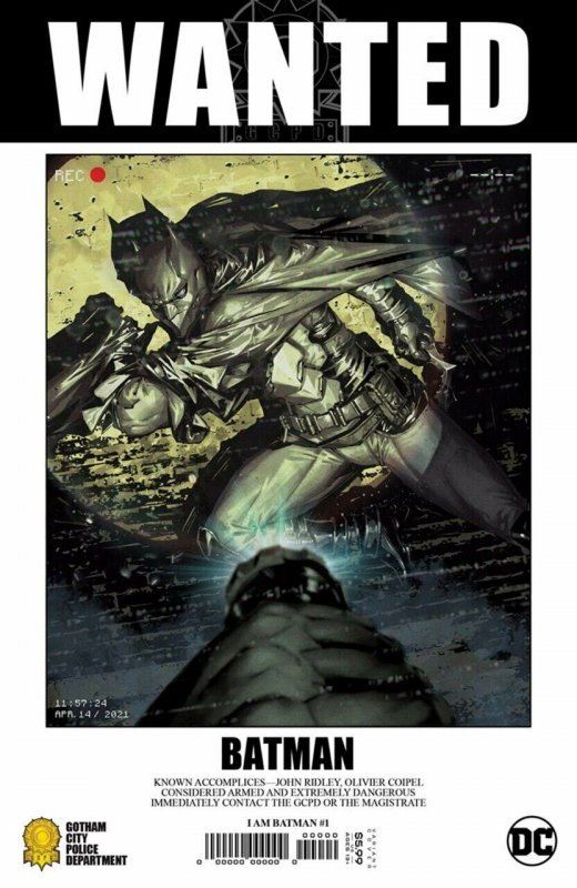 I Am Batman (2021) #1 VF/NM Kael Ngu 1:25 Variant Cover