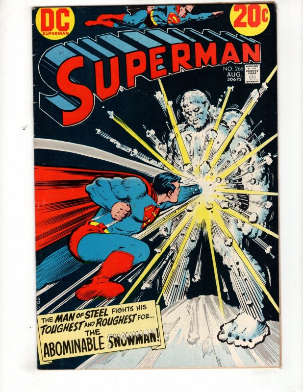 Superman #266 (1973) Classic Nick cardy Cover / ID#745