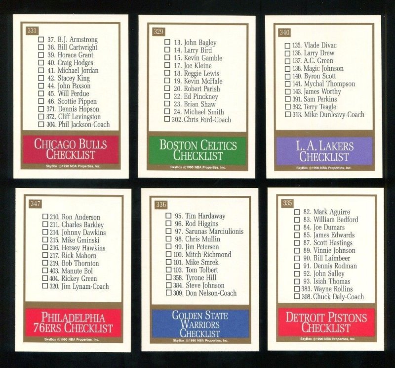 1990-91 Skybox Premiere Edition Basketball Card Set (MINT)