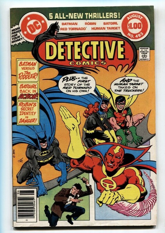 DETECTIVE COMICS #493 1980-BATMAN-1st appearance of SWASHBUCKLER