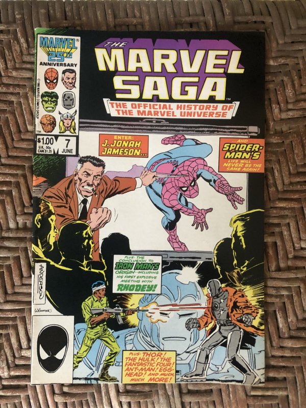 The Marvel Saga The Official History of the Marvel Universe #7 (1986)