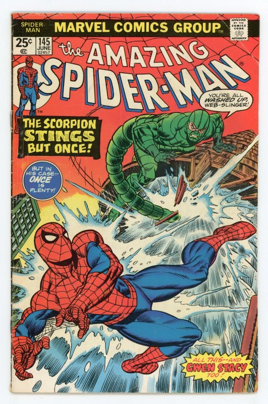 Amazing Spider-Man #145 (1963 v1) Gerry Conway Scorpion FN