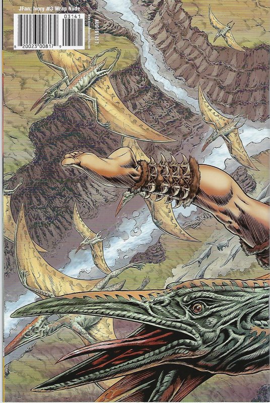 Jungle Fantasy Ivory #3 Wrap Around FULL Nude Variant Cover !!  NM