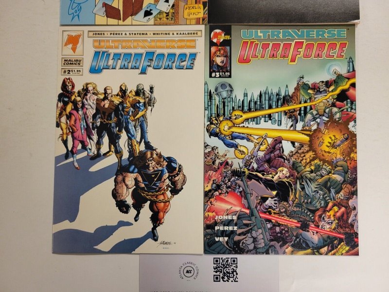 4 Image Comics #2 3 Ultraverse Ultra Force + #1 Tribe + #3 Timewalker 23 TJ9