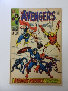 The Avengers #58 (1968) VG condition moisture stains