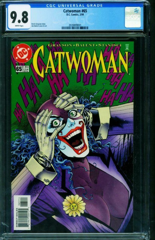 Catwoman #65 1999-cgc Graded 9.8 JOKER COVER 2039899001