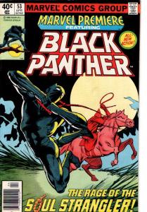 MARVEL PREMIERE #51,52,53,BLACK PANTHER $12.50