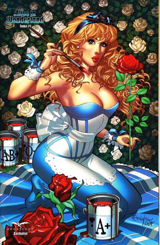 Grimm Fairy Tales Alice In Wonderland 1 Exclusive Cover D LTD. 500 NM.