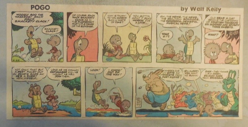 Pogo Sunday by Walt Kelly from 6/29/1958 Third Page Size!