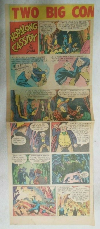 Hopalong Cassidy Sunday Page by Dan Spiegle from 8/5/1951 Size: 7 x 17 inches