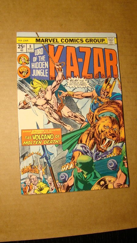 KA-ZAR 8 *NICE COPY* SAVAGE LAND VS VOLCANO OF MOLTEN DEATH 1974