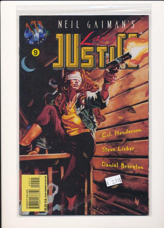 LOT OF 5 ~ Neil Gaiman's LADY JUSTICE #7, 8, 9, 10, 11 F/VF(SIC608)