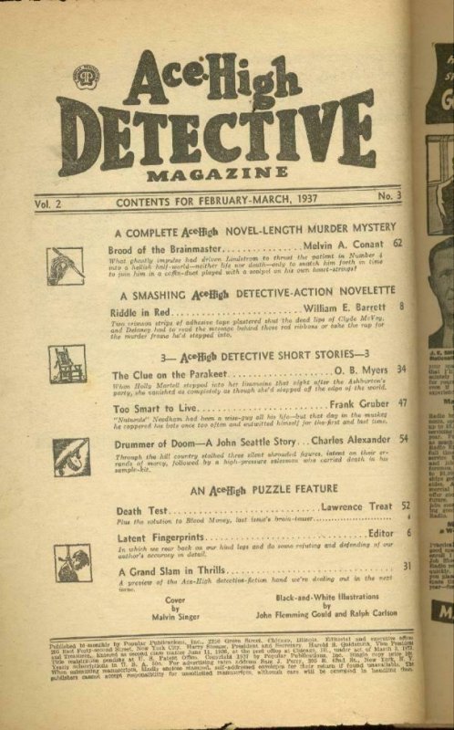 ACE-HIGH DETECTIVE MAGAZINE FEB 1937-PULP-FRANK GRUBER FR