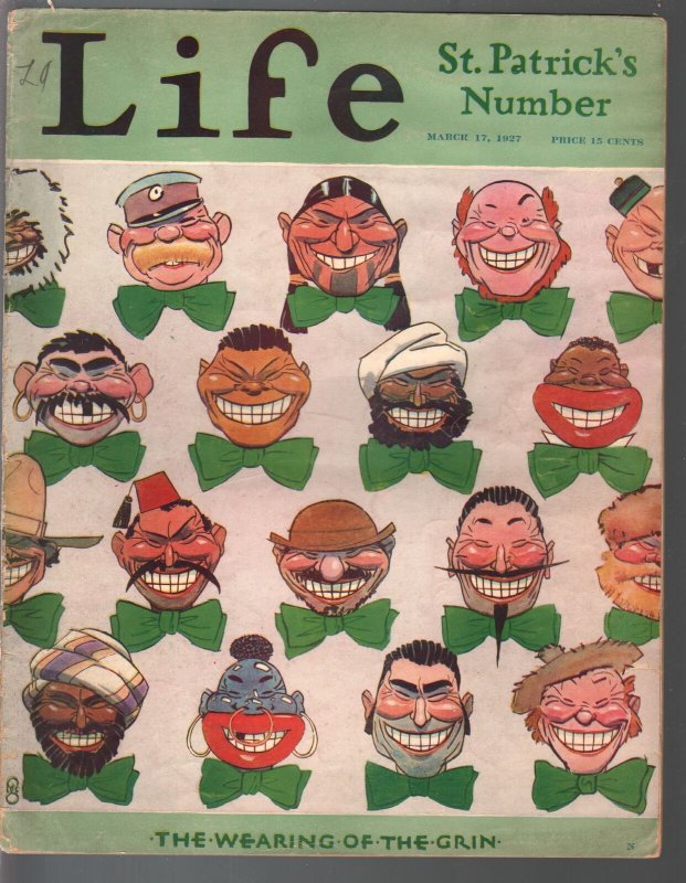 Life 3/17/1927-platinum age cartoonists-Herb Roth-Nate Collier-Marge-FN