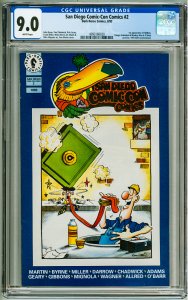 San Diego Comic-Con Comics #2 CGC 9.0! White Pages! 1st Appearance of Hellboy!