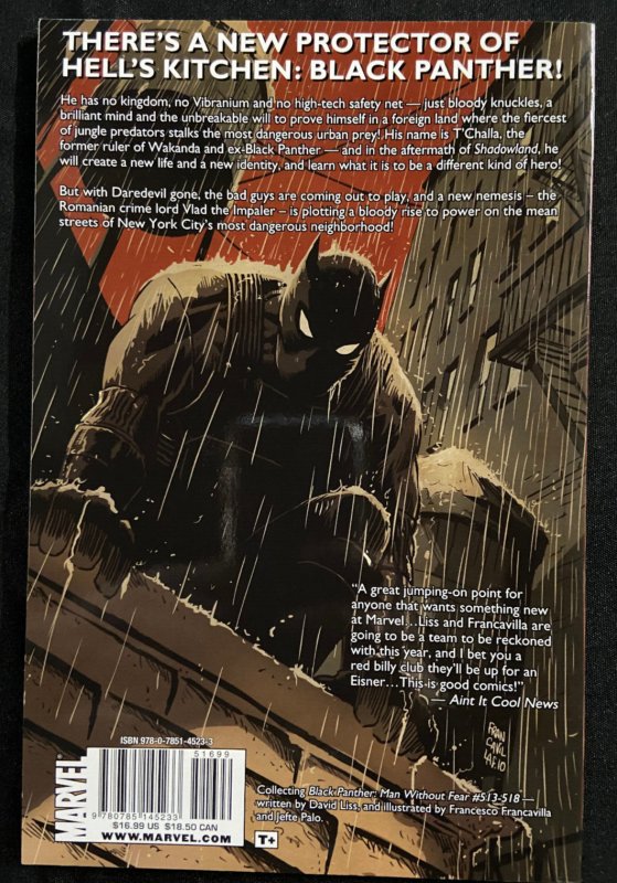 BLACK PANTHER THE MAN WITHOUT FEAR TRADE PAPERBACK VF/NM
