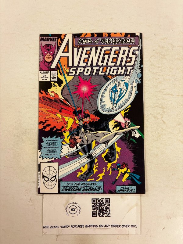 Avengers Spotlight #27 VF Marvel Comic Books Hawkeye Black Widow 25 HH111