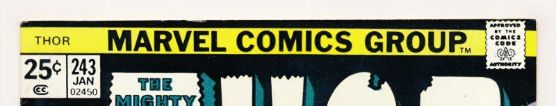 Thor (1962-1996) #243 VF Turmoil in the Time-Stream, Dinosaurs