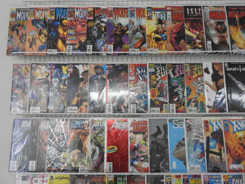 Huge Lot of 150+ Comics W/ Wolverine, Silver Surfer, Hulk! Avg. VF Condition!