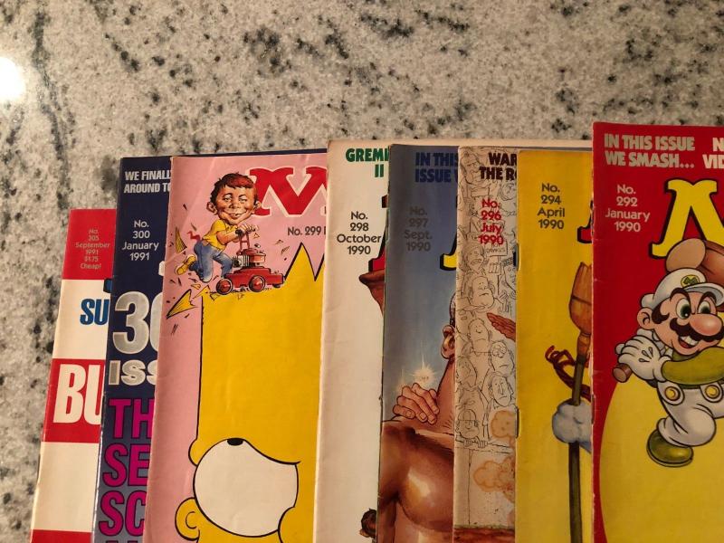 Lot Of 8 Mad Magazines # 292 294 296 297 298 299 300 305 Humor Parody Comedy JW1