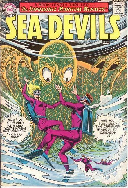 SEA DEVILS 17 F+   June 1964 COMICS BOOK