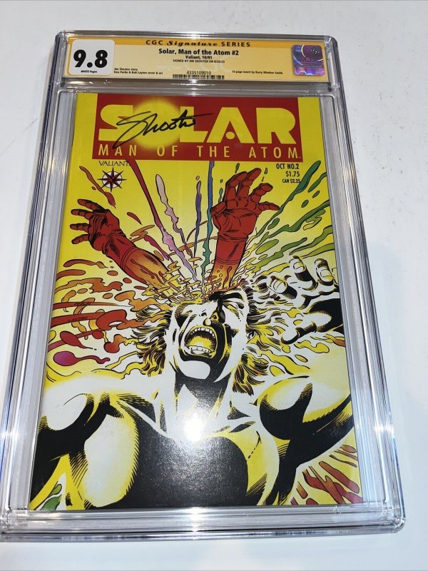 Solar Man Of The Atom (1991) # 2 (CGC 9.8 SS) Signed Jim Shooter
