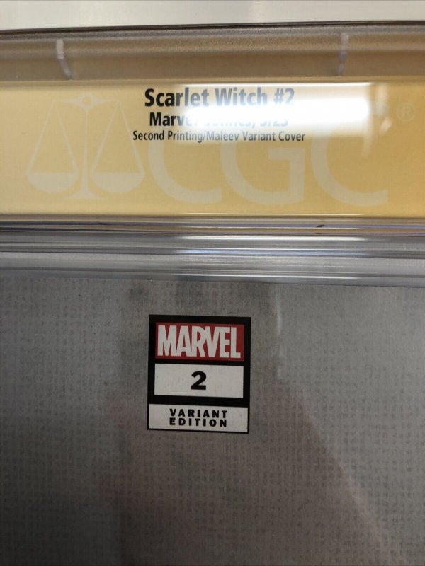 Scarlet Witch (2023) # 2 (CGC 9.8 SS) Signed & Sketch Alex Maleev * Census = 1