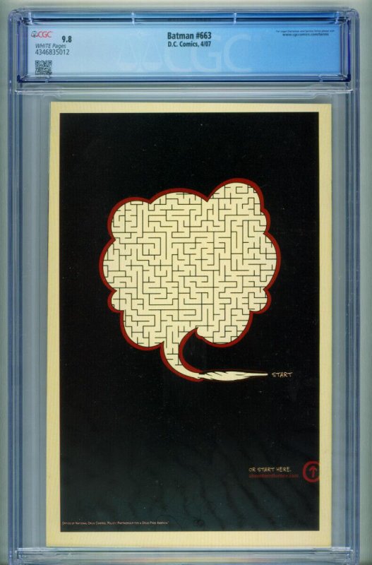 Batman #663--CGC 9.8--Joker--comic book--DC-- 4346835012