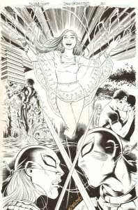 Teen Titans #88 p.30 - Wonder Girl, Ravager, Deathstroke - 2010 by Nicola Scott