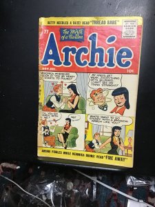 Archie Comics #77 (1955) Archie fiddles while Veronica Burns! GD/VG Golden-Age!