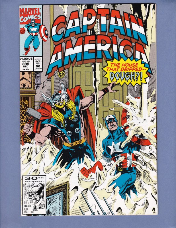 Captain America #395 NM- Thor Viper Crossbones Red Skull Marvel 1991