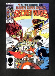Marvel Super-Heroes Secret Wars #9 Avengers!  Iron Man!