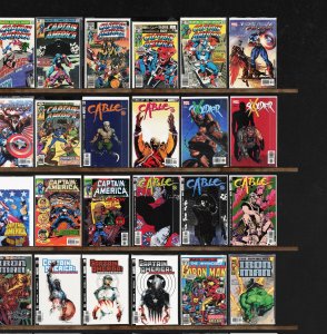 Huge Lot 140+ Comics with Captain America, Daredevil, Cable, Iron Man & More!