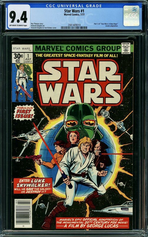 Star Wars #1 (Marvel, 1977) CGC 9.4