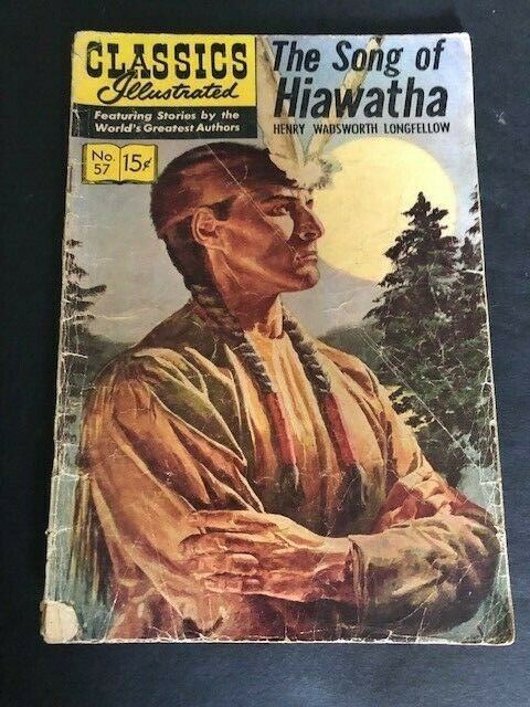 LOT OF 4-Classics Illustrated Hiawatha,Ghost Manor,Oregon Trail '49 G/VG(917J)  