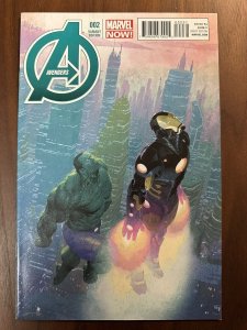Avengers #2C NM- 1:50 Variant, Esad Ribic Hulk, Iron Man Cover (Marvel 2013)