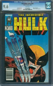 Incredible Hulk # 340 CGC Graded 9.6 Hulk vs Wolverine, X-Men & Leader Apperance