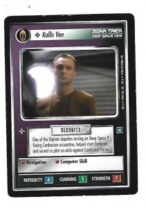 1995 Star Trek Trading Game Card Kallis Ven