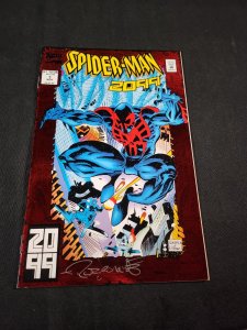 Spider-Man 2099 #1 - Signed by Rick Leonardi / Foil Cover (8.0) 1992