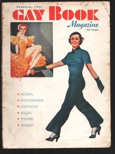 MAG: Gay Book 1/1937-Saucy pin-up girl cover-Cheesecake photos-pulp thrills-S...