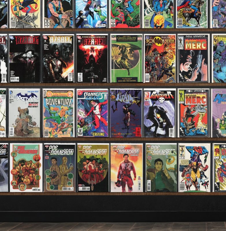 Huge Lot 150+ Comics with Harley Quinn, Poe Dameron, Azrael & More!