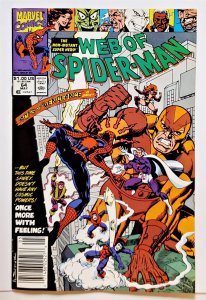 Web of Spider-Man, The #64 (May 1990, Marvel) Newsstand 7.0 FN/VF