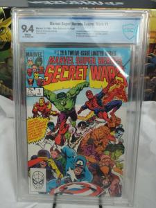 Marvel Super Heroes Secret Wars #1 (1984) - CBCS 9.4 - Blue Galactus Variant