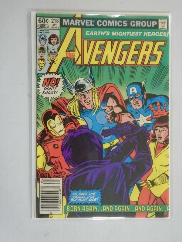 Avengers #218 Newsstand edition 4.0 VG (1982 1st Series)