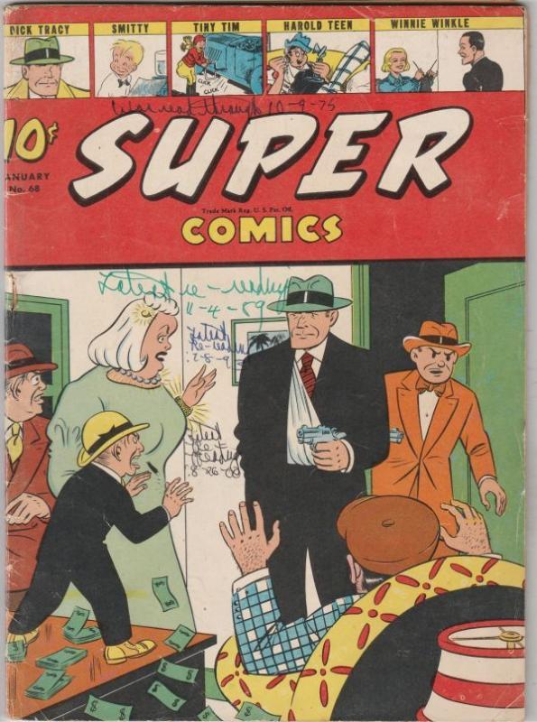 Super Comics #68 (Jan-44) GD/VG Affordable-Grade Dick Tracy