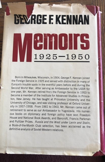 George F. Kennan memoirs 1925-1950(OG cold WARRIOR!)w/bonus