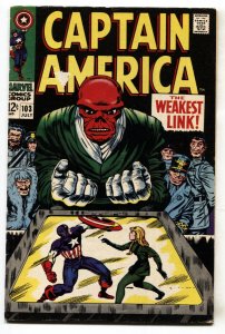 CAPTAIN AMERICA #103 Red Skull-comic book-JACK KIRBY-MARVEL VG+