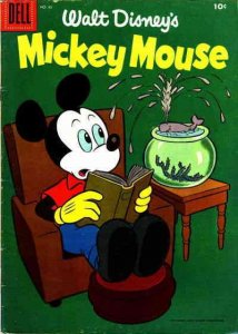 Mickey Mouse (Walt Disney's) #45 GD ; Dell | low grade comic December 1955 Whale