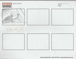 2004 LEGO BATMAN Storyboard Art by Mark Simon VF 8.0 Helicopter Robin 25-5