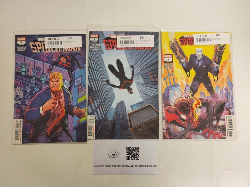 3 Miles Morales Spider-Man Marvel Comic Books #4 5 9 19 TJ43